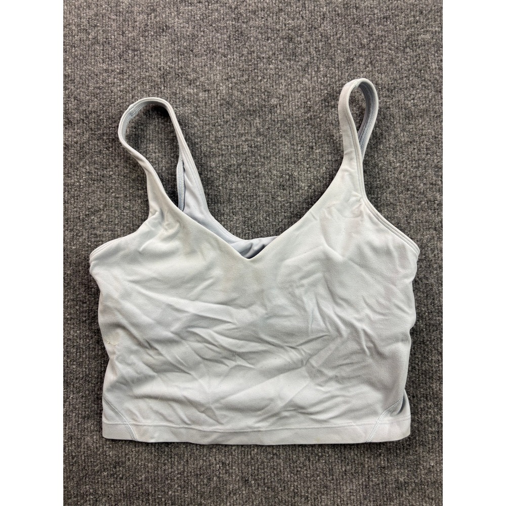 Lululemon Align Tank Top Womens 6 Light Blue Nulu Cropped Yoga Camisole